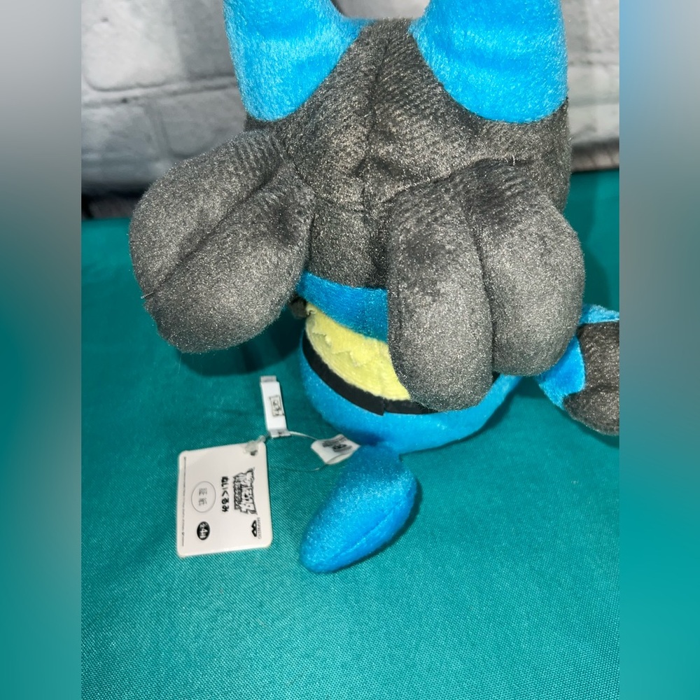 Lucario Pokémon Plush Toy with Japanese‎ Label New - Picture 3 of 8